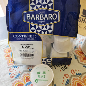 Caffe Barbaro K-Cups Compatible Keurig Machine  6x15 K-Cups Case