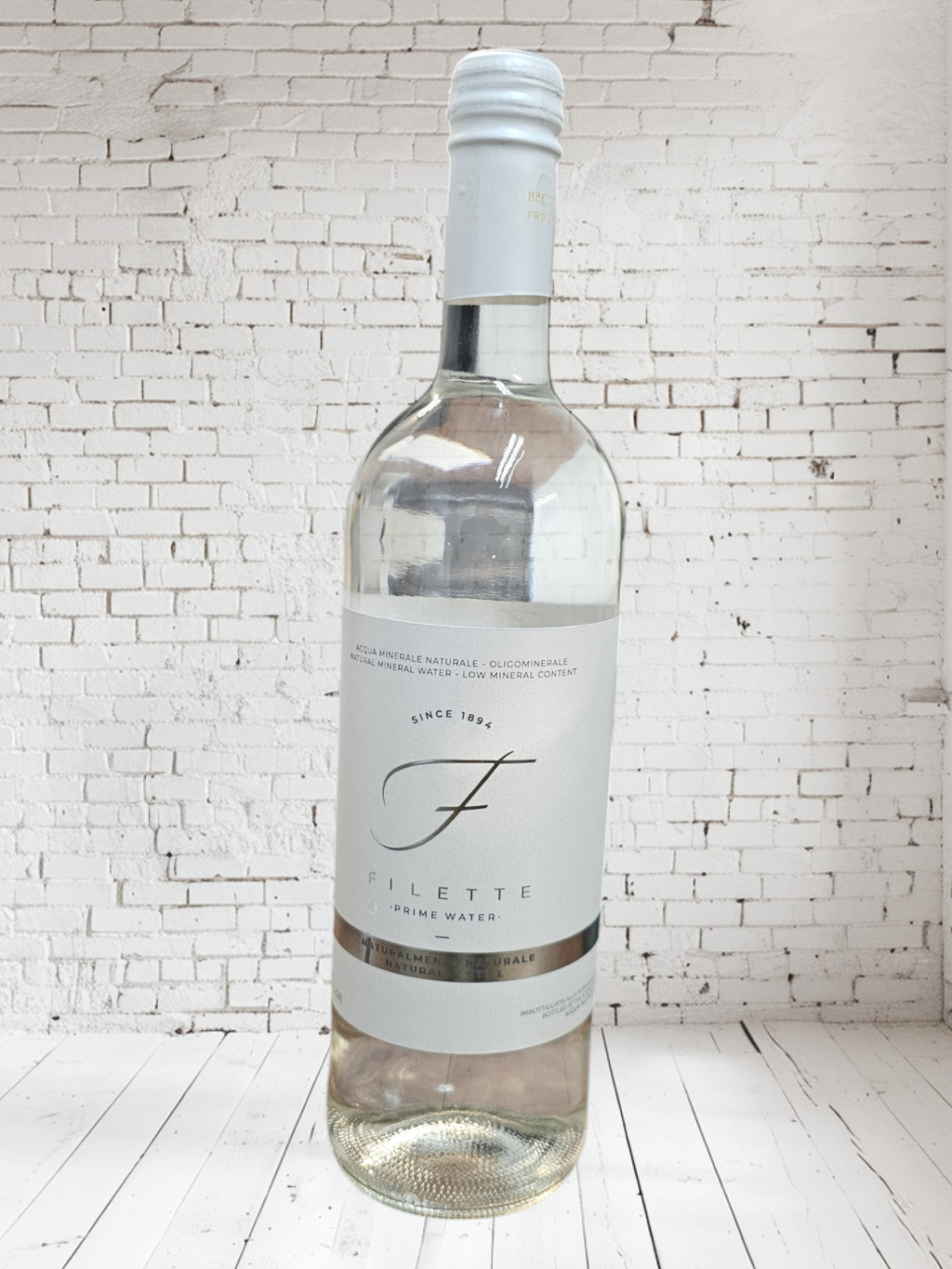 Filette Prime Water Still Bottle Glass case of 12 (750 Cl)
