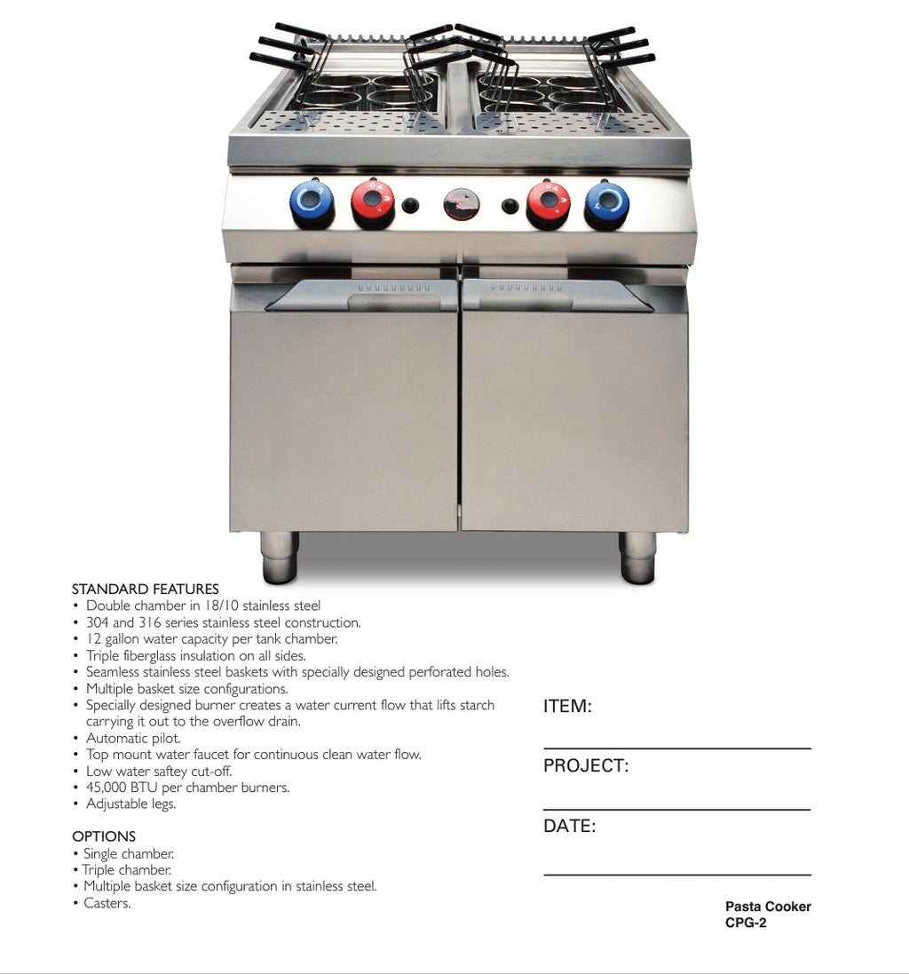 CPG2 Double Chamber Pasta Cooker