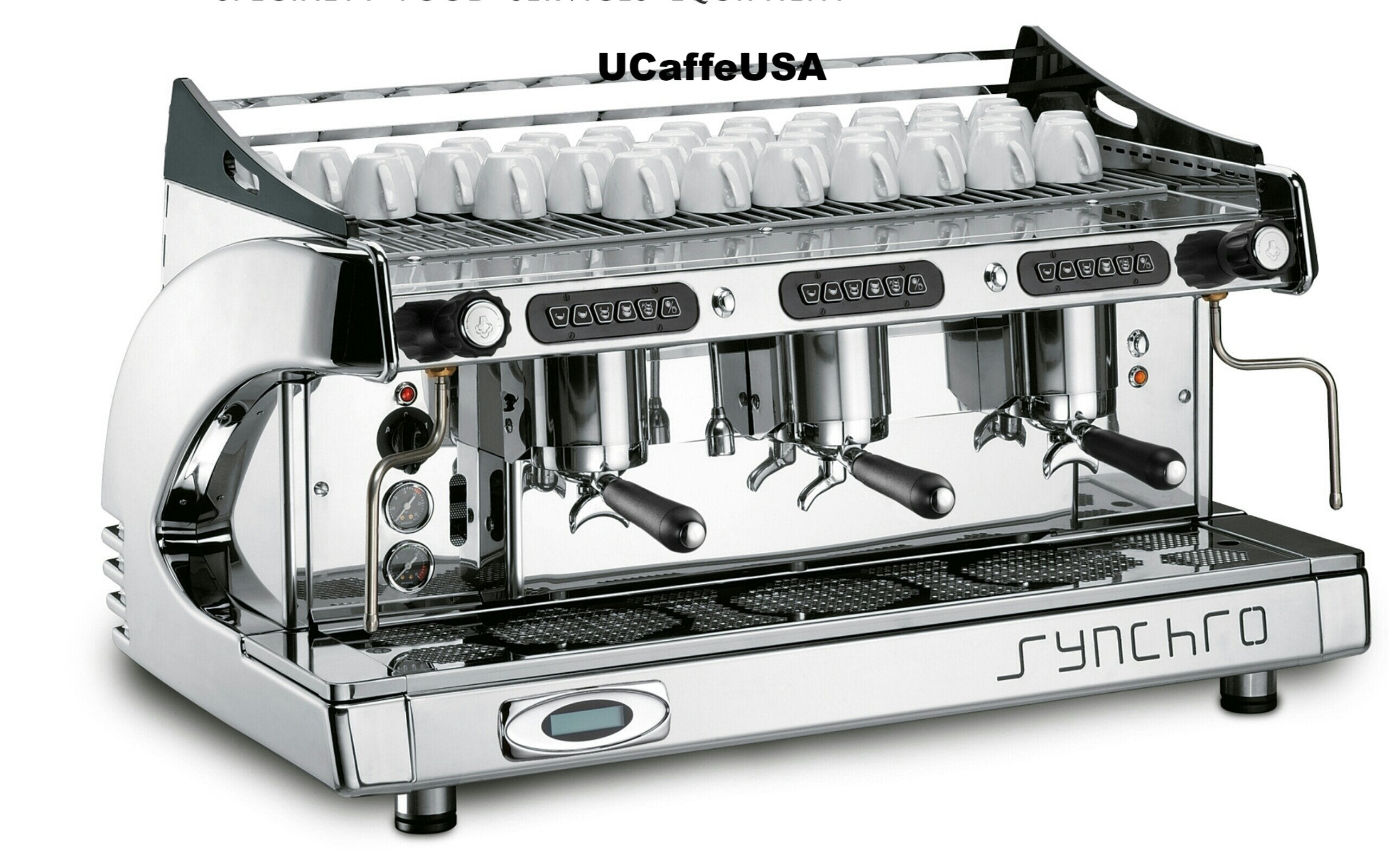 Synchro Espresso Coffee Machine 3 Group with Grinder – Barbaro Coffe