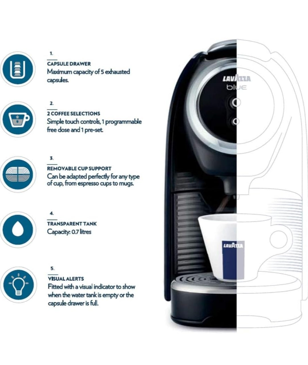 4 cases x 100 pod  Lavazza Cialda / Free Machine